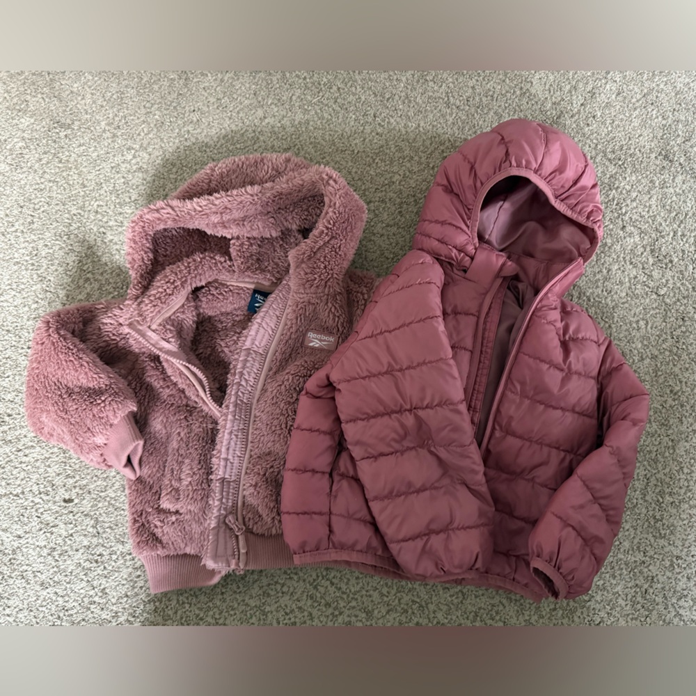 Reebok Dusty Pink Fleece Jacket